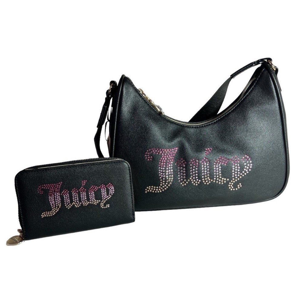 Juicy Couture Rhinestone Crossbody with matching Rhinestone Wallet